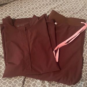 Figs Scrub Set Dark Fig Large Medium